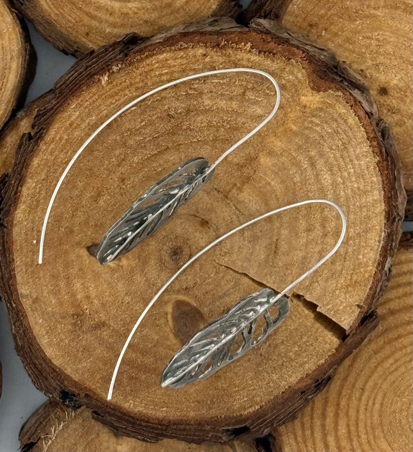 Monstera Leaf Earrings - Rounded