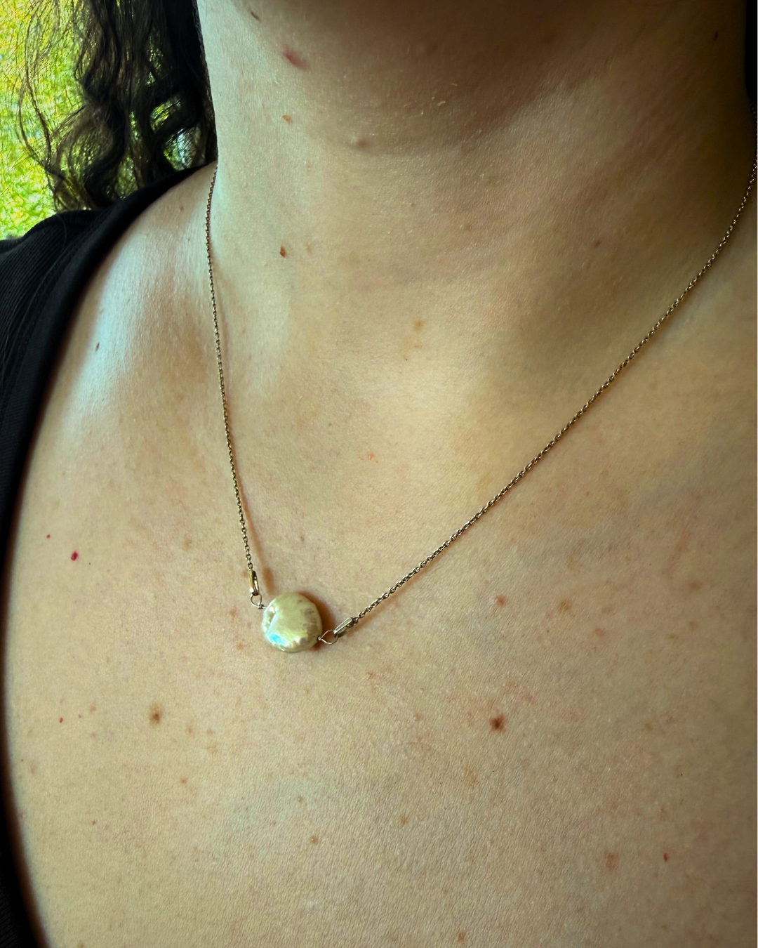 Full Moon Pearl Necklace
