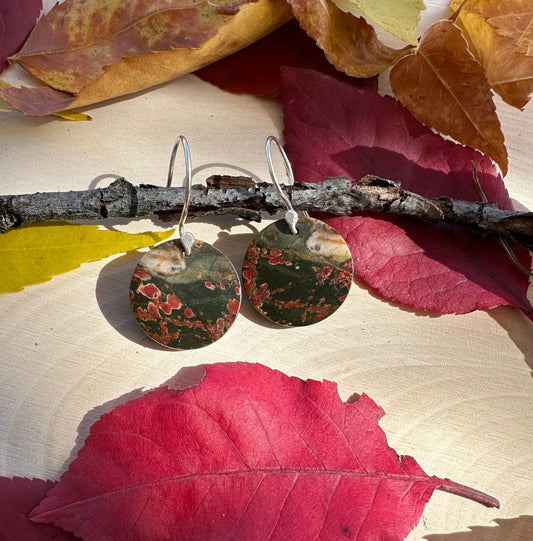 Red Creek Jasper Green and Red Coin